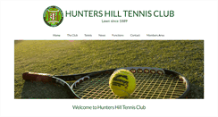 Desktop Screenshot of huntershilltennisclub.com.au