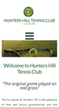 Mobile Screenshot of huntershilltennisclub.com.au