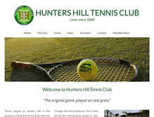 Tablet Screenshot of huntershilltennisclub.com.au